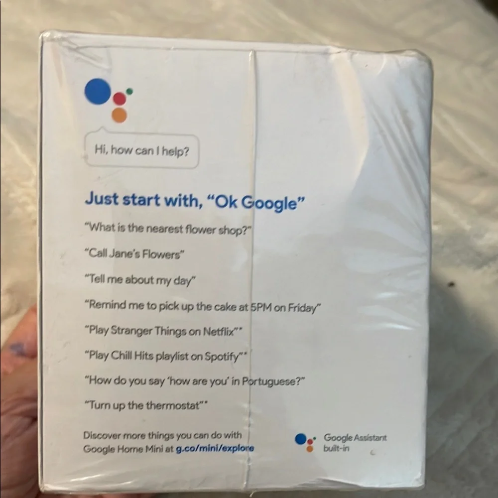 Google Home Mini Smart Speaker Nwt